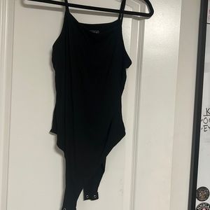 BODY SUIT - Black Ribbed